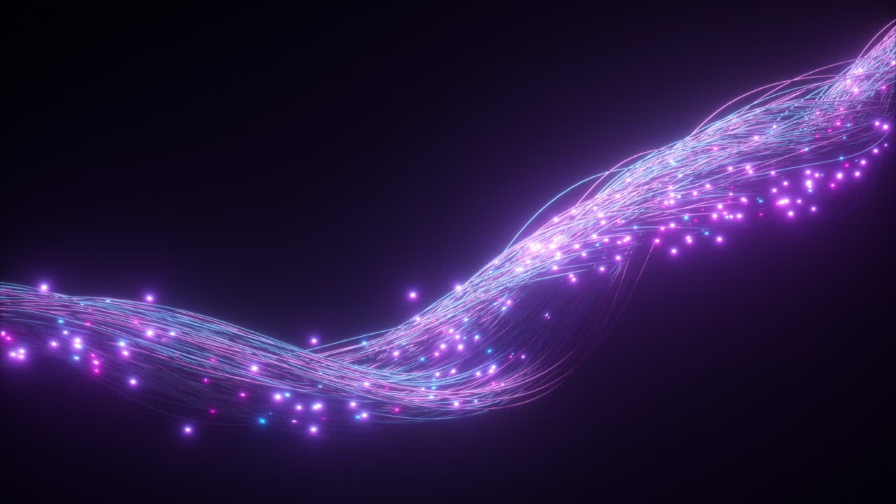 추상적인 반이는 네온 선