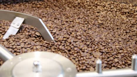 explore the intricate process of roasting coffee beans in a vibrant coffee shop environment.