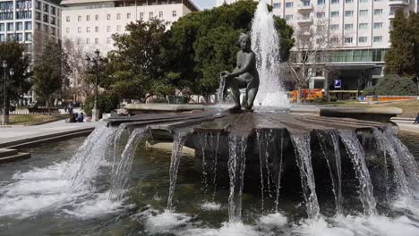 popular spanish square in madrid called plaza de espanya