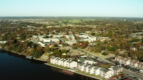 vista de granbury, texas en el condado de hood