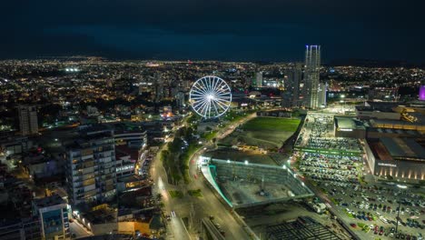 hiperlapso de una de las principales atracciones turísticas de la ciudad de puebla, llamada "la estrella de puebla"