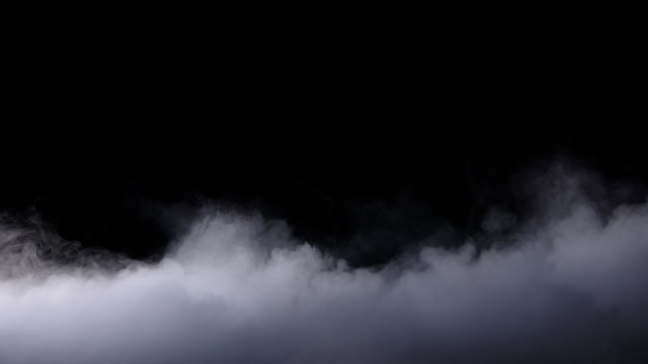 현실적인 건조 얼음 연기 구름 안개