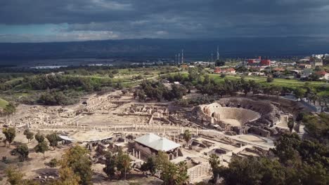 ancient scythopolis in beit shean, israel