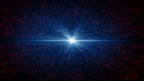 particles blue red event game trailer titles cinematic concert stage background loop