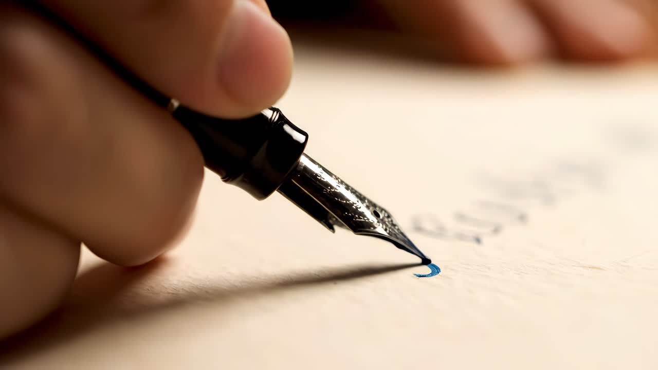 Writing with a Fountain Pen