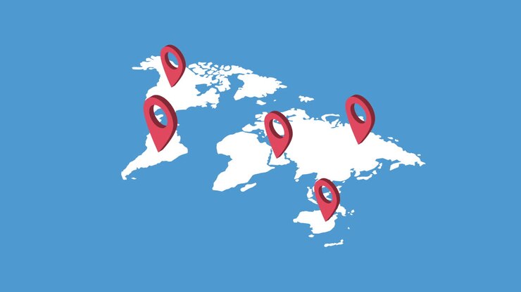 World Map with Markers