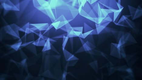 fondo abstracto geométrico con línea conectada y bucle de animación de puntos