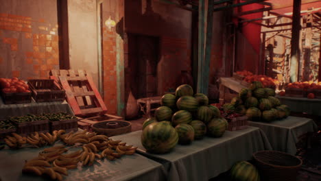 colorful fruit market stall