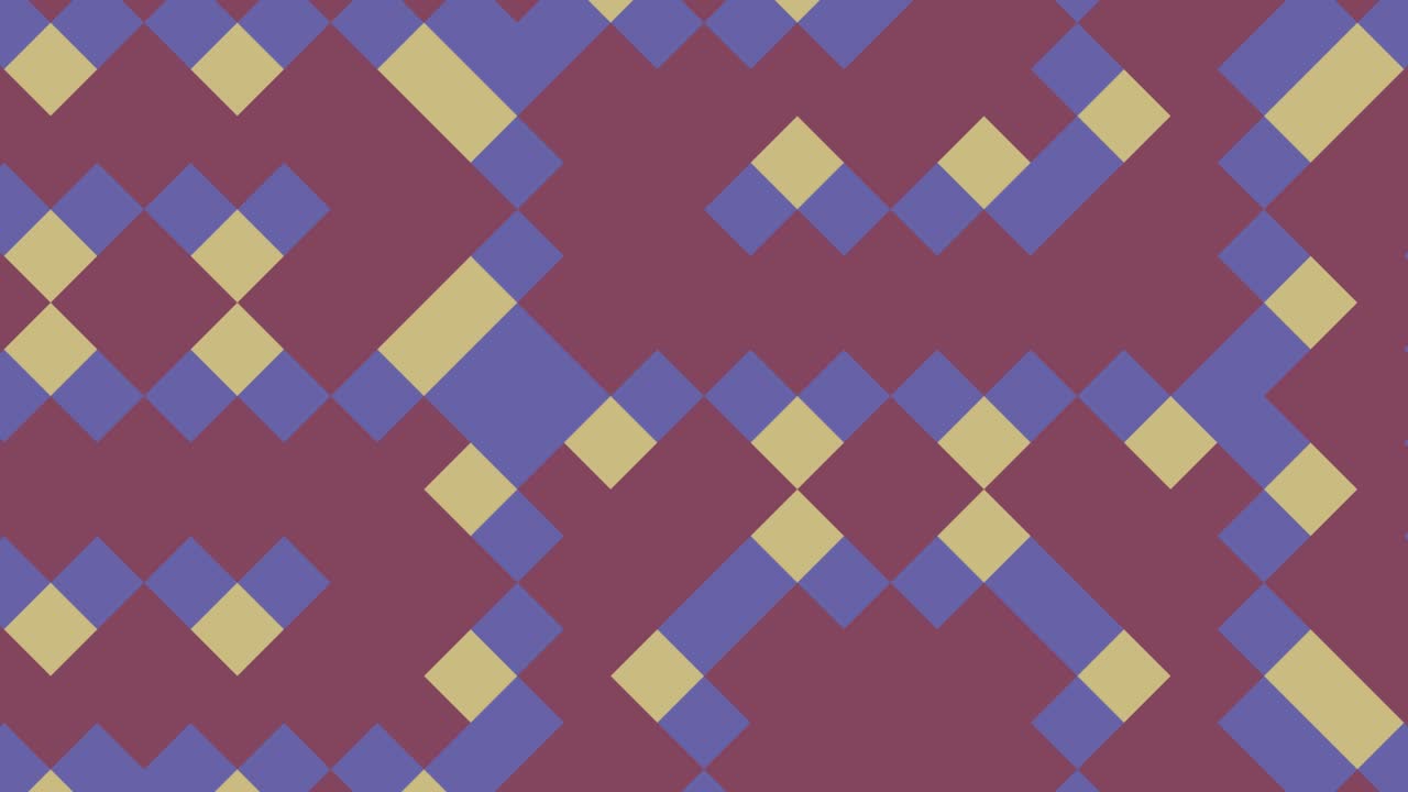 抽象的なシームレスループ アニメーションパターン 抽象のジオメトリックモザイク と非常にペリヴァイオレットな要素 無限のモーショングラフィック背景 フラットデザイン