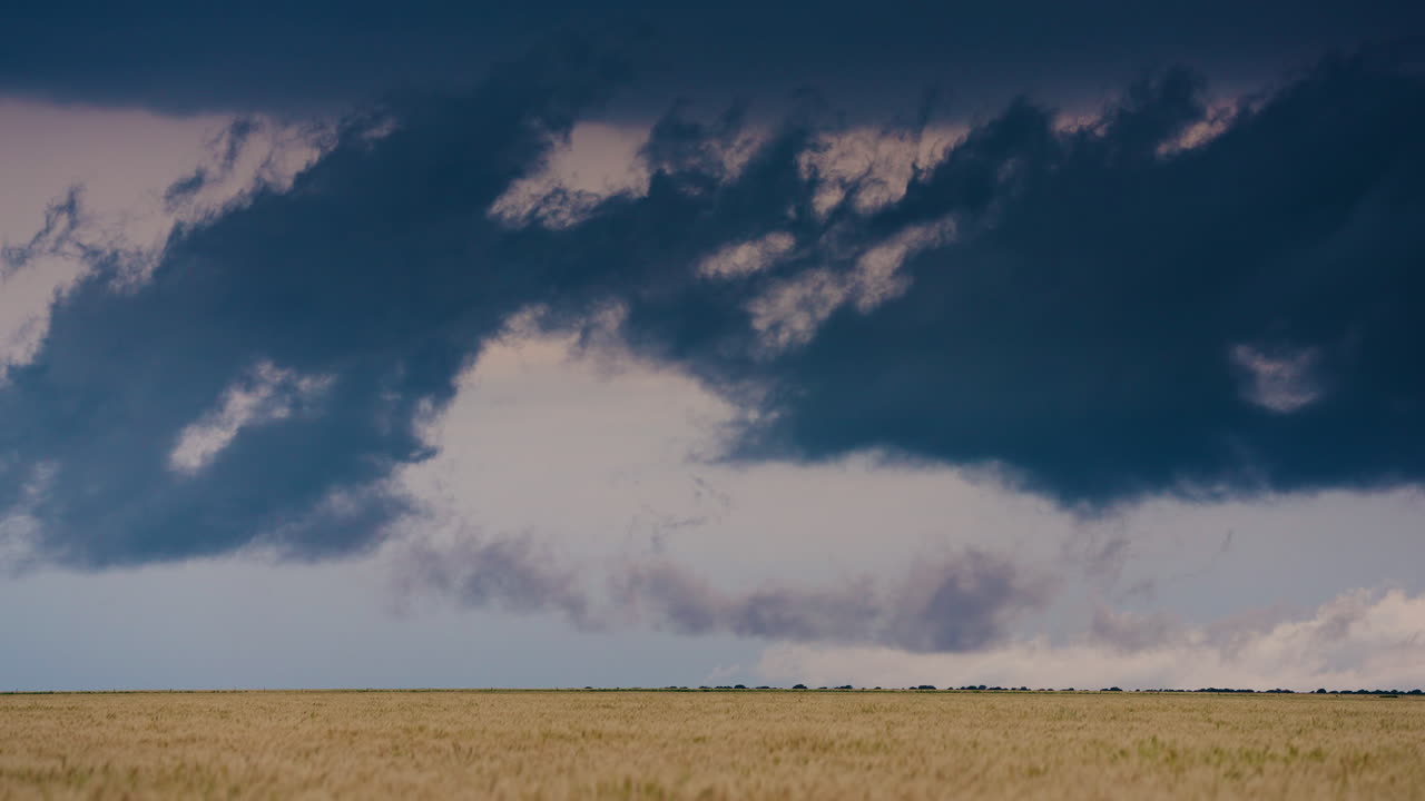 Moody Sky with Dark Cumulonimbus Clouds During Changing Weather Patterns