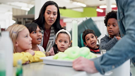 children learning about science