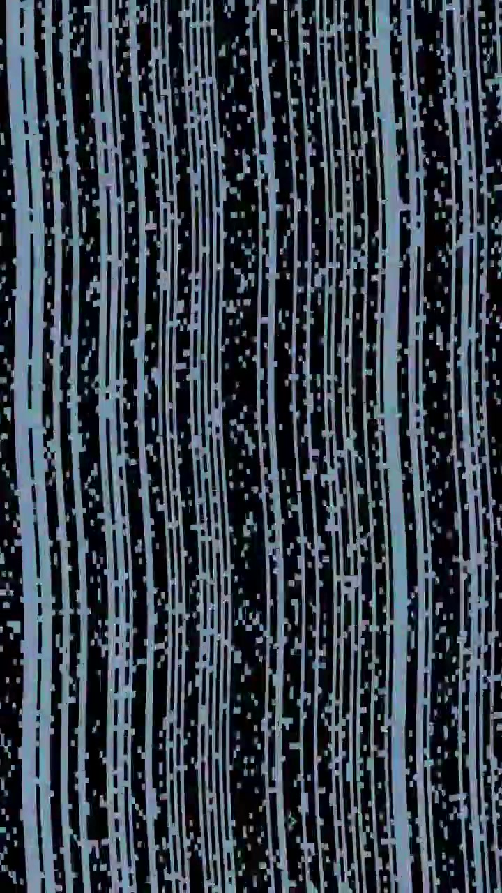 Effetto glitch digitale astratto con linee verticali in movimento