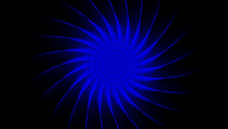 abstract animated one star is spinning endless on balck background.