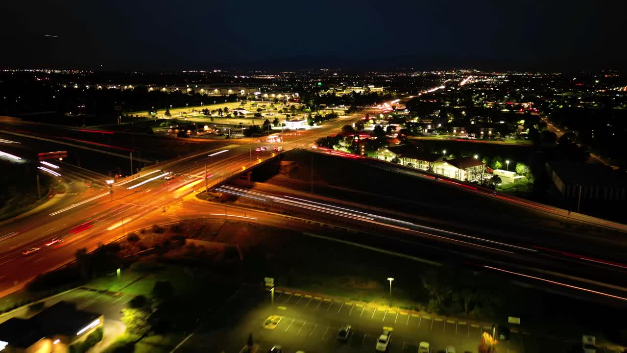 미국 콜로라도 덴버시의 야경