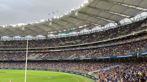 crowd at a stadium for a sports event