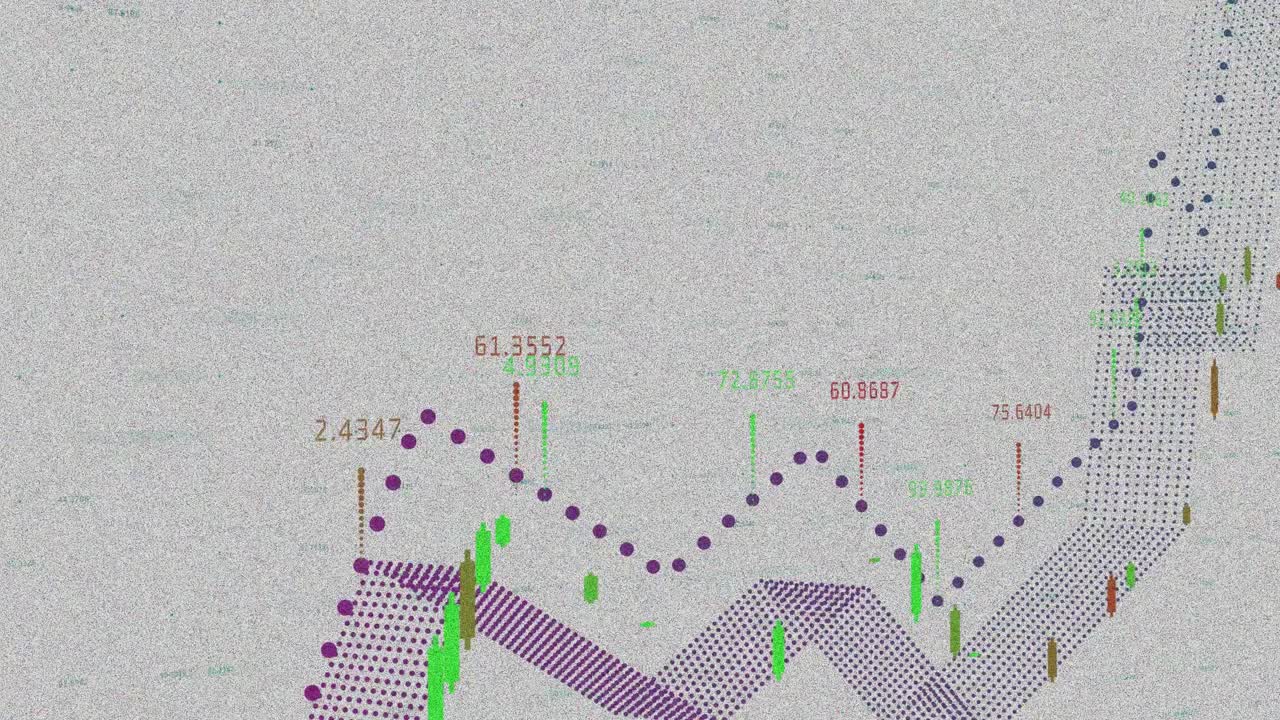 Animation of statistics and financial data processing