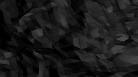 black looped low poly triangular background