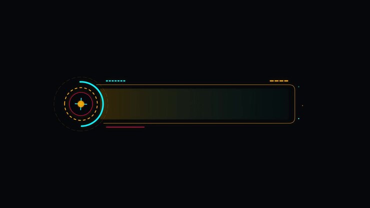 Futuristisk digital lower third-grafikoverlay