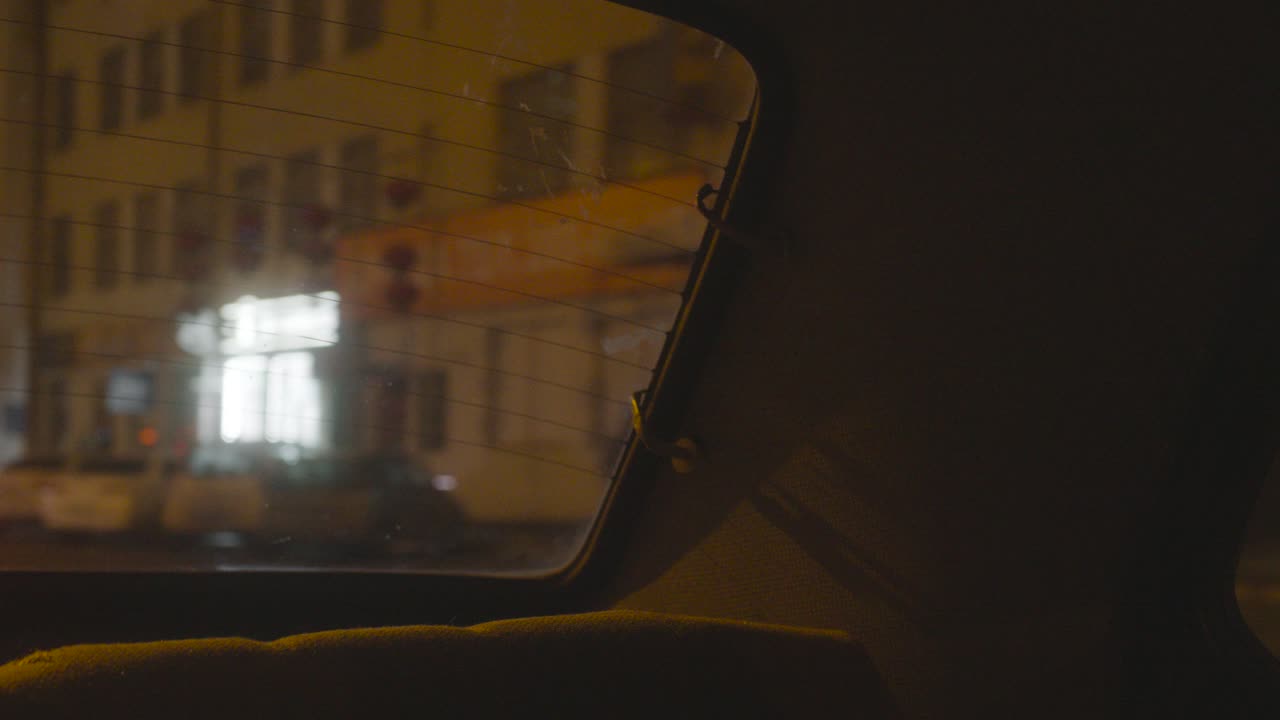 도시에서 야간 드라이브