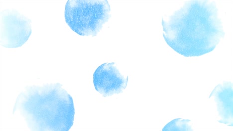 bright blue abstract watercolor paint circles grunge motion background