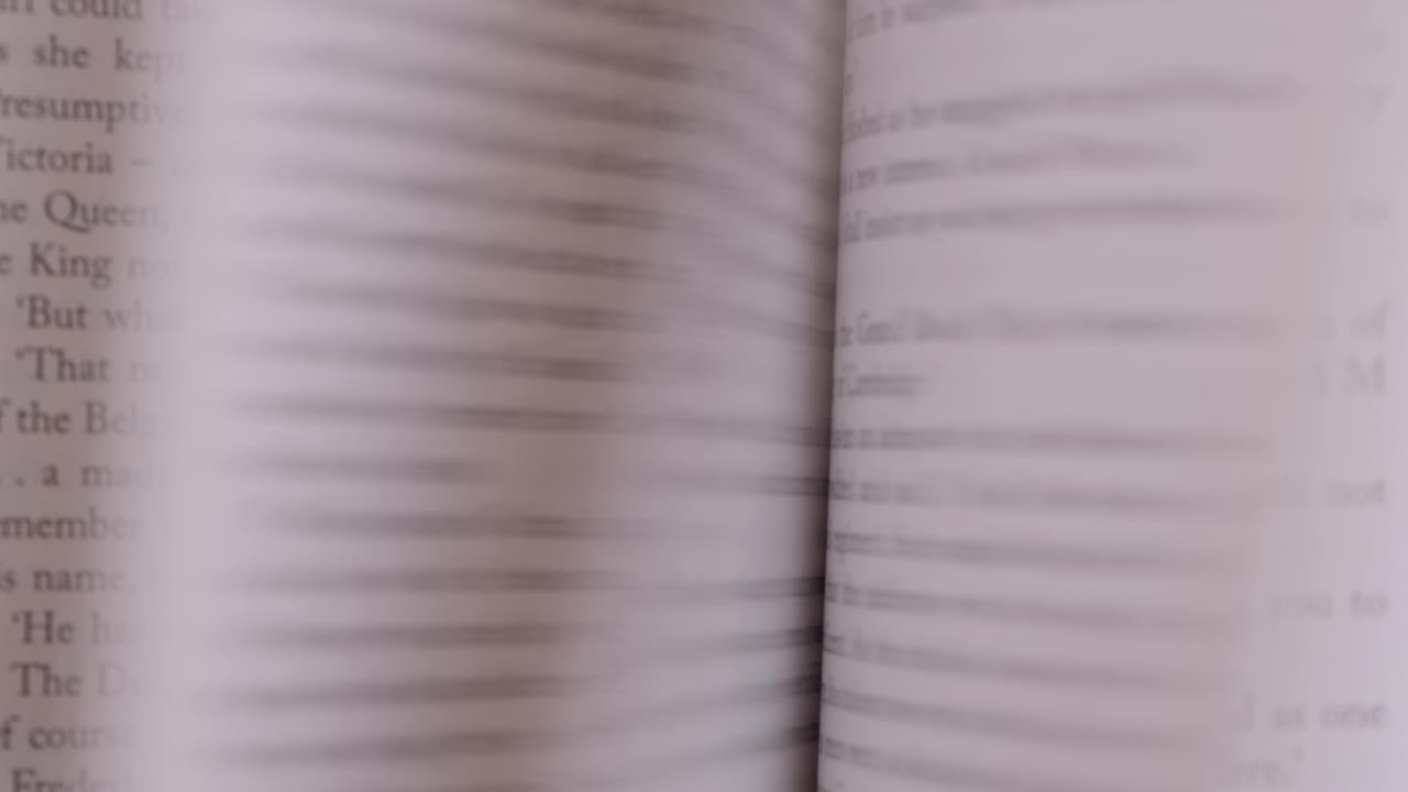 páginas del libro volteando rápidamente una tras otra