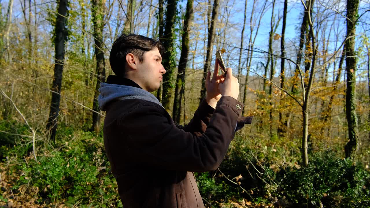 사진 남자 가을