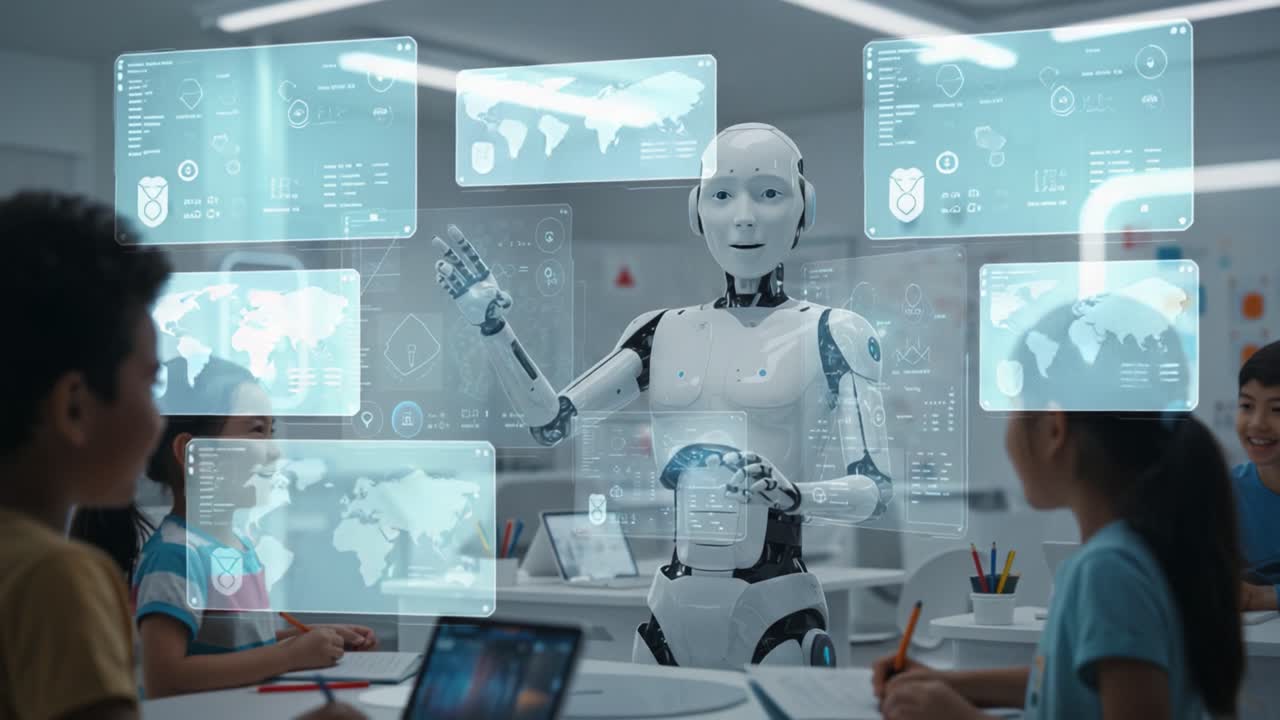 Interactive Learning with a Robot Guide: Engaging Children in Educational Experiences Through Advanced Technology and AI in Classrooms