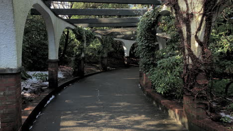 path in early spring park and tilford gardens