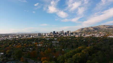 paisaje urbano de la ciudad de salt lake, utah en estados unidos