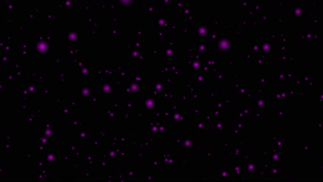 bolas de luz de partículas que se mueven a través del espacio universo animación gráficos de movimiento efecto visual fondo 3d bucle sin costuras 4k rosa negro