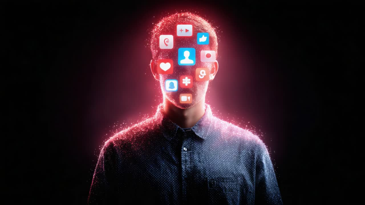 Exploring the Profound Impact of Social Media on Identity: A Visual Representation of Digital Presence and Its Influence on Human Perception
