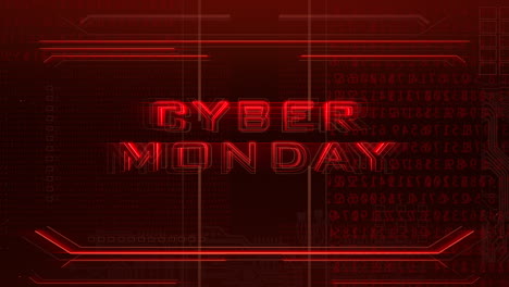 Texto-De-Cyber-Monday-Con-Números-Y-Elementos-Hud-En-Exhibición