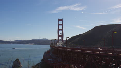 golden gate bridge vista point or north side in san francisco, california, usa
