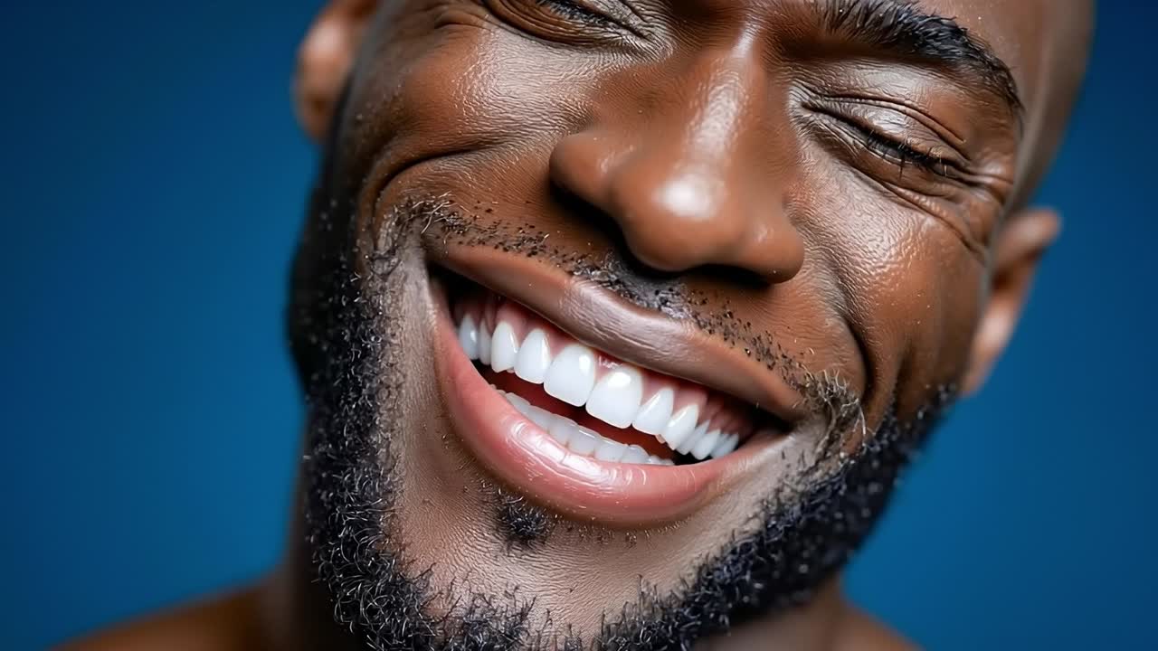 A man with a smile on his face