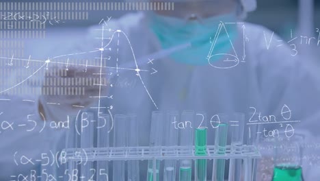 científico que mezcla productos químicos