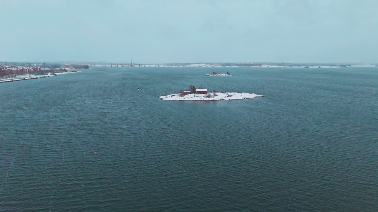 An isolated cabin on Ryss&auml;nsaari isle in coast of Helsinki Finland in Scandinavia