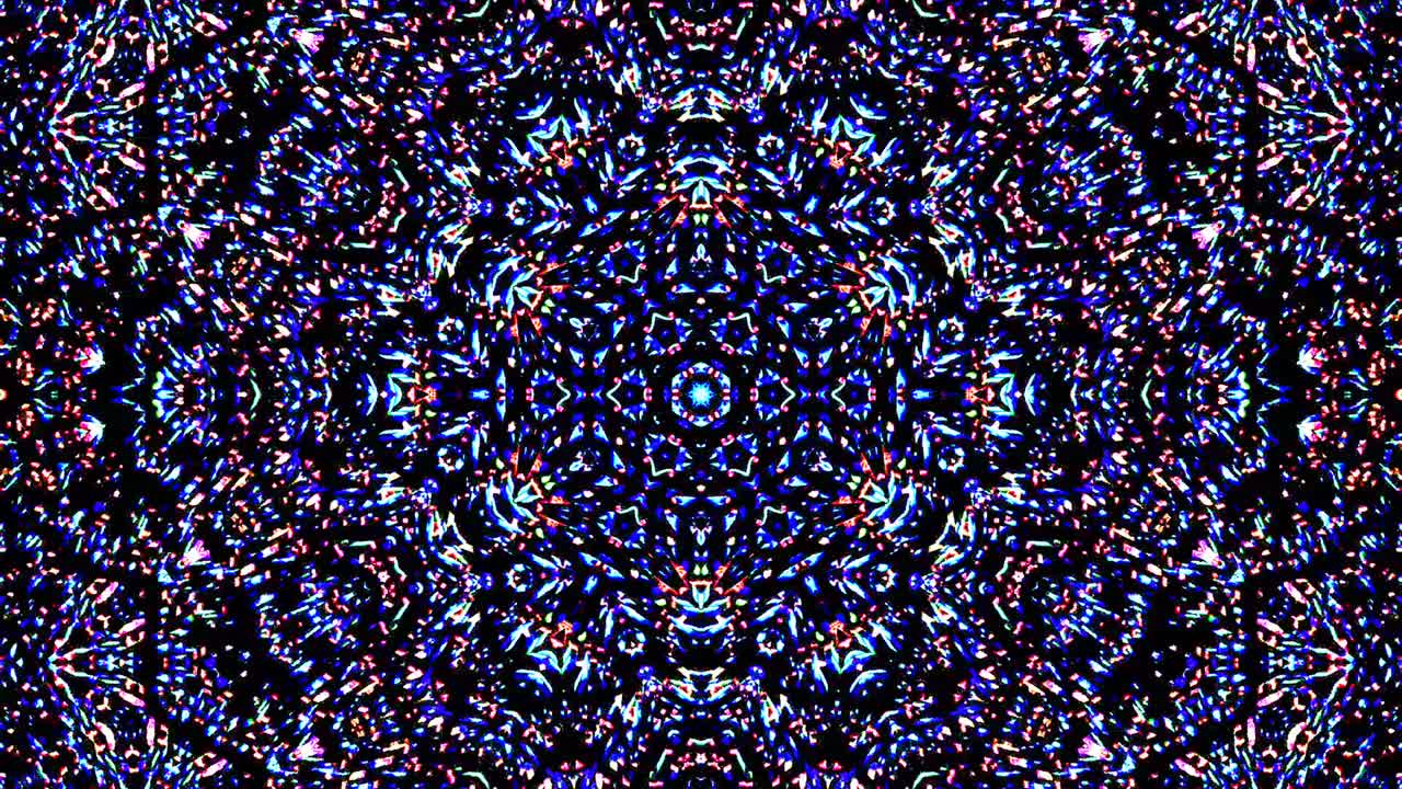 Bright abstract light governing full color, kaleidoscope