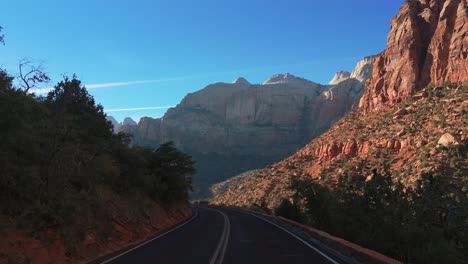 Parque-Nacional-Zion,-Hermosa-Naturaleza-En-Utah,-Norteamérica