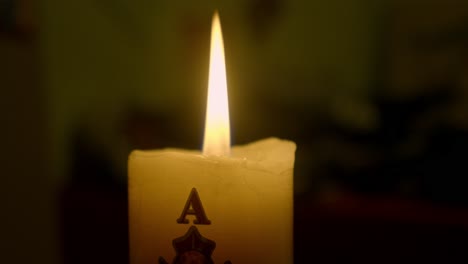 candle on religious, homemade rite