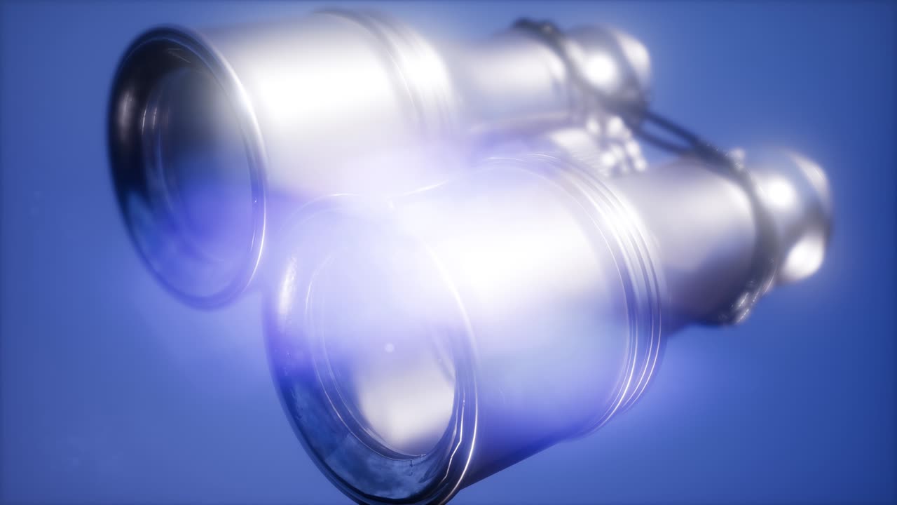 4k súper cámara lenta volando viejos binoculares militares