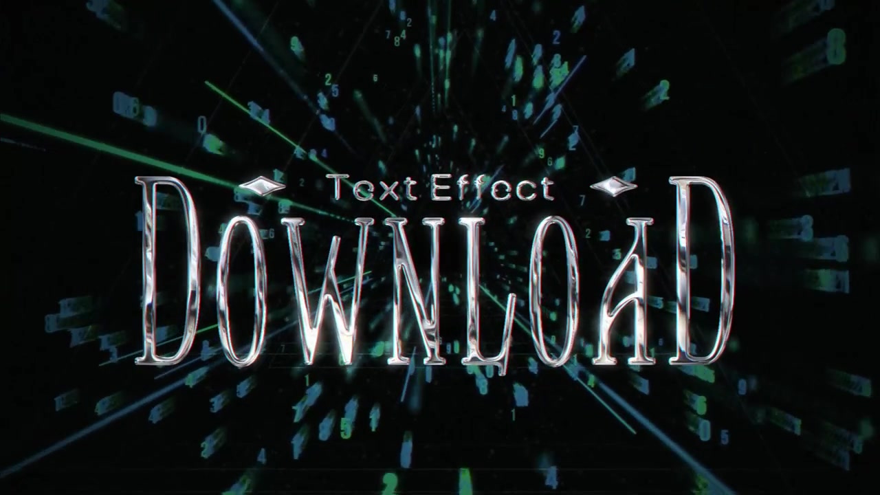 Chrome Text Effect