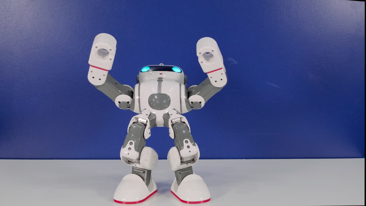 giocattolo robot bianco carino