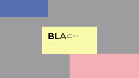 modern black friday and big sale text on colorful gradient