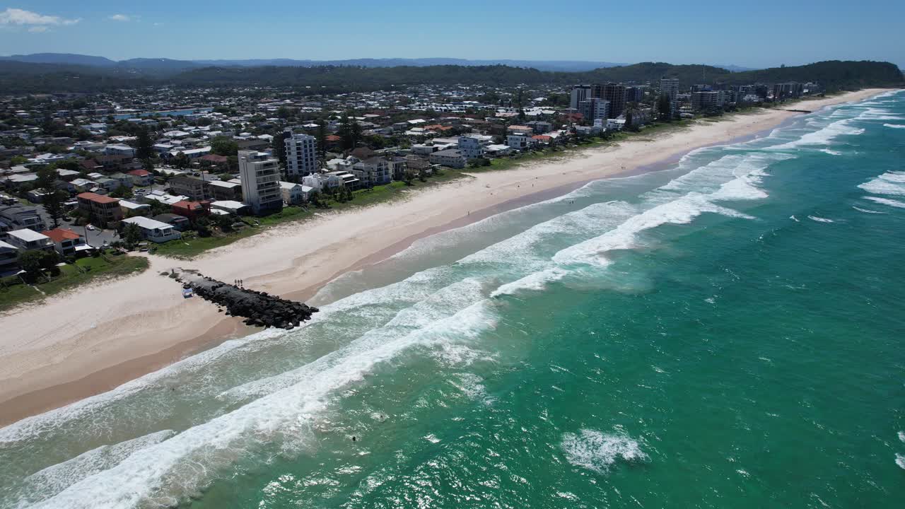 playa de palma - costa dorada - queensland qld - australia - disparo de avión no tripulado