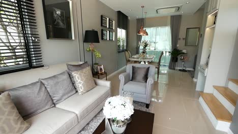 elegant and stylish kitchen area and living area walkthrough