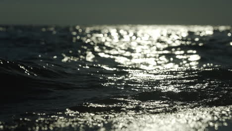 Sunlit Sea Waves