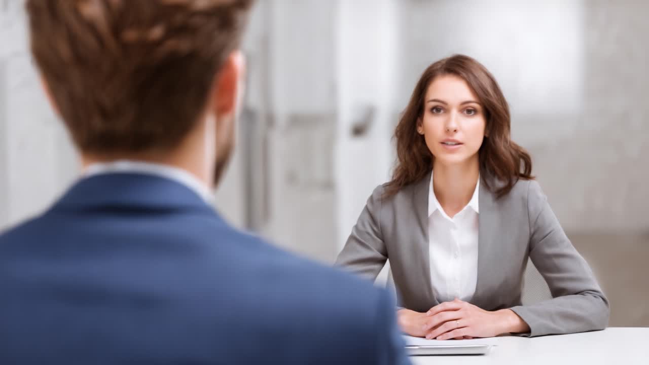 Uma Conversa Profissional: Dois Indivíduos Envolvidos em uma Discussão de Negócios em um Ambiente de Escritório Moderno, Focando no Diálogo e Linguagem Corporal para Comunicação Eficaz