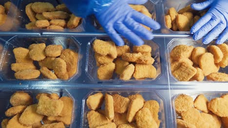 Chicken-Nuggets-Produktionslinie