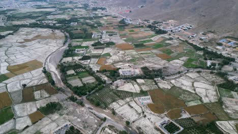 imágenes de drones capturando un pueblo situado en paktia