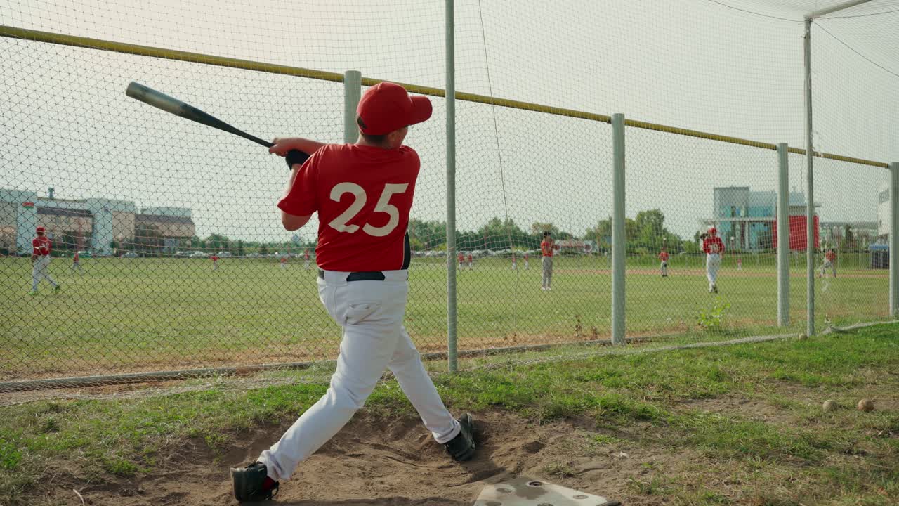 Giocatore di baseball alla battuta